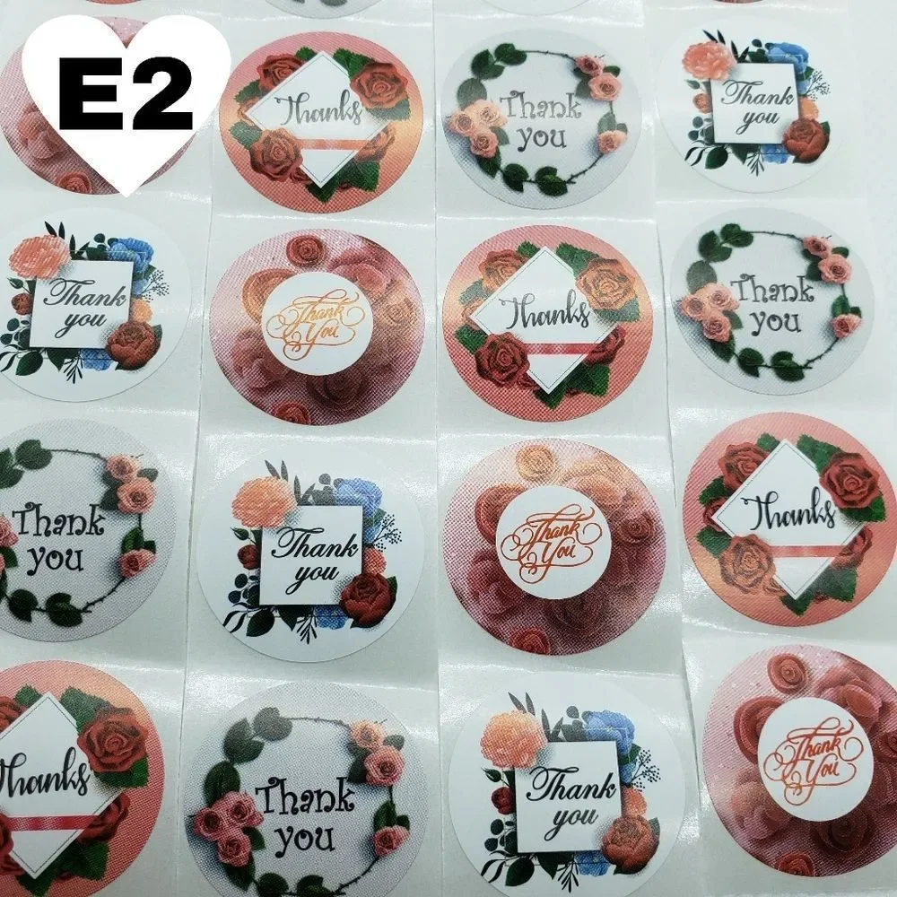 8/$20 100ct Thank You Stickers Round 1